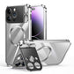 iPhone-Hülle mit magnetischer unsichtbarer Metallschnalle und magnetischer Halterung