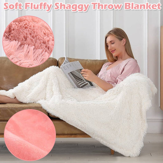 Soft Fluffy Shaggy Throw Blanket